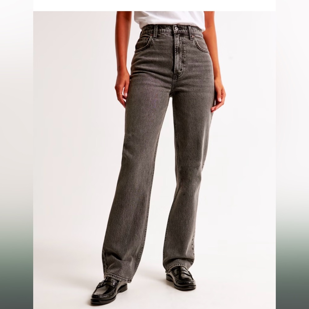 Abercrombie 90s straight ultra high rise jeans